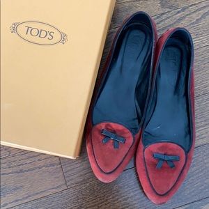 Tods leather Bow Ballerina 38.5